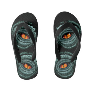 Chanclas Para Niños Ojo de reptil depredador primitivo