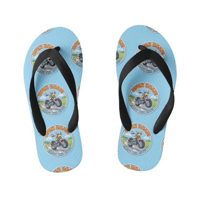 Chanclas Para Niños "Open Road" Happy Biker (Plantilla)