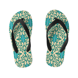Chanclas Para Niños Ornamento floral: moderno y moderno de moda sin pr