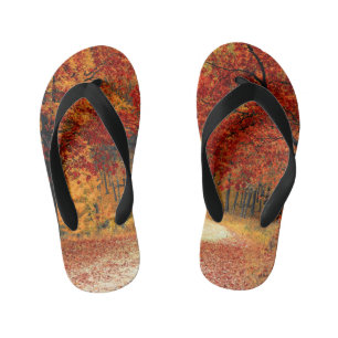 Chanclas Para Niños otoño en el bosque