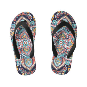 Chanclas Para Niños Paisley indio: Patrón de Mandala étnica