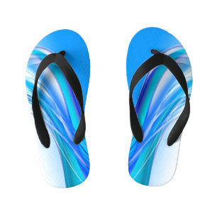 Chanclas Para Niños Pancarta de fondo azul abstracto