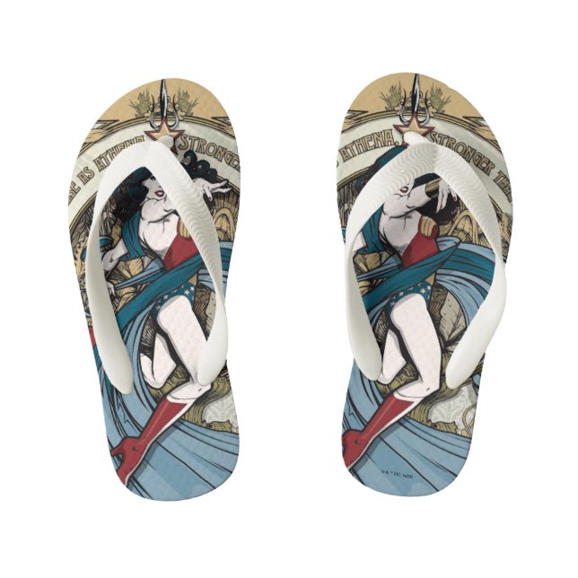 Chanclas Para Niños Panel de Art Nouveau para mujer maravilla (Plantilla)