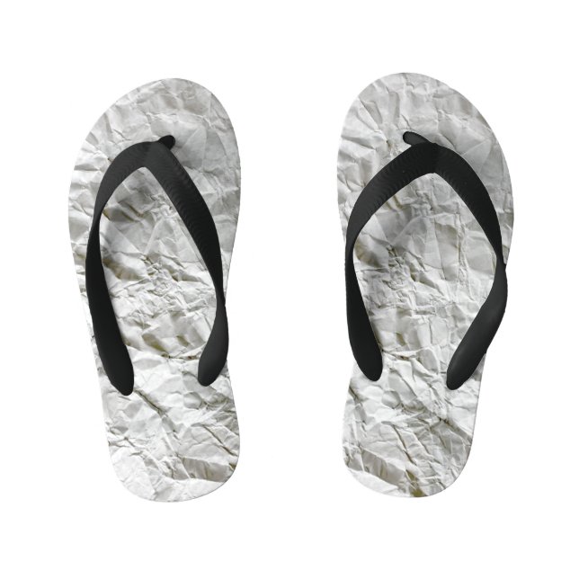 Chanclas Para Niños Papel arrugado divertido (Plantilla)