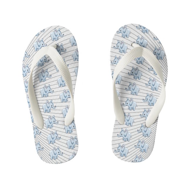 Chanclas Para Niños Pareja elefante de Flip Flops (Plantilla)