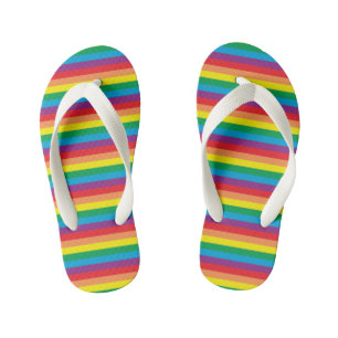 Chanclas Para Niños Patrón arcoiris simple
