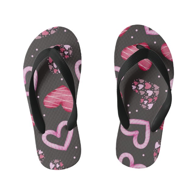 Chanclas Para Niños Patrón cardíaco 34 (Plantilla)