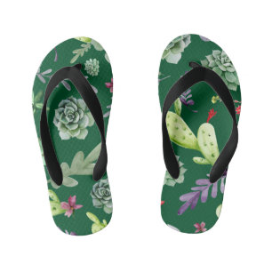 Chanclas Para Niños Patrón de cactus 3
