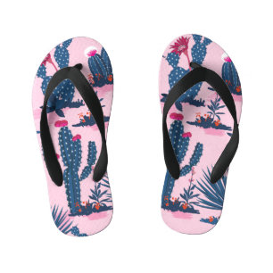 Chanclas Para Niños Patrón de Cactus de verano dulce