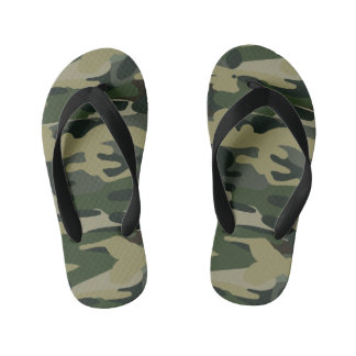 Chanclas Para Niños Patrón de camuflaje de bosque táctico militar