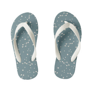 Chanclas Para Niños Patrón de cielo de constelación
