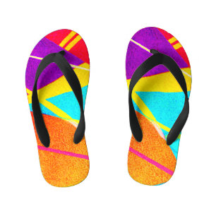Chanclas Para Niños Patrón de color expresivo