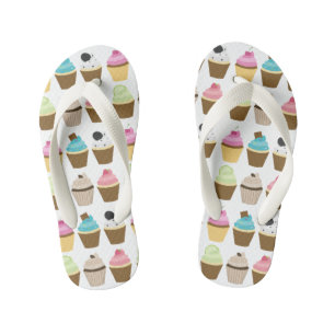 Chanclas Para Niños Patrón de Cupcakes