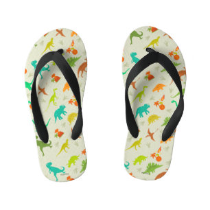 Chanclas Para Niños Patrón de dinosaurios