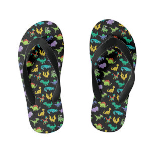 Chanclas Para Niños Patrón de dinosaurios Derpy