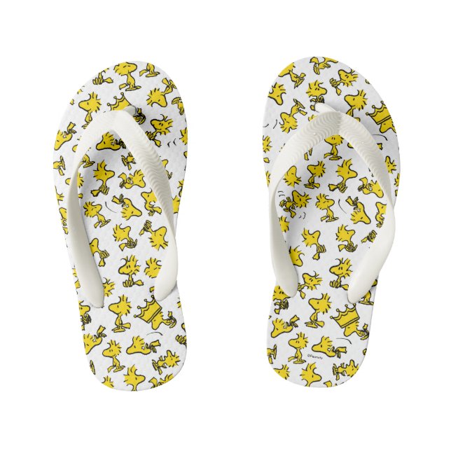 Chanclas Para Niños Patrón de diseño clásico de Woodstock (Plantilla)