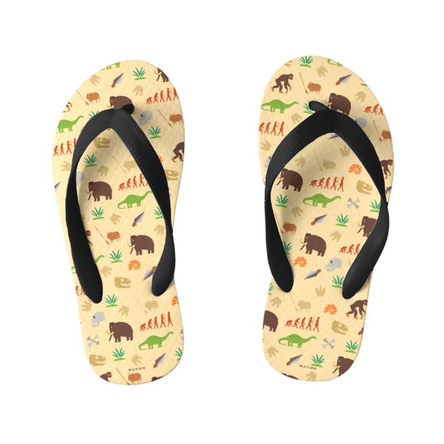 Chanclas Para Niños Patrón de evolución (Plantilla)