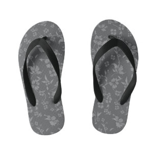 Chanclas Para Niños Patrón de Flores Asombrosas 3