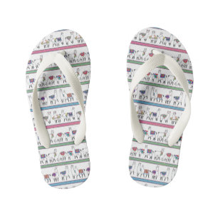 Chanclas Para Niños Patrón de franja de llamada