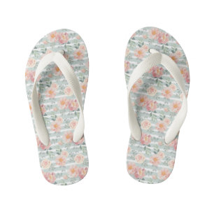 Chanclas Para Niños Patrón de franja Rosa Alicia