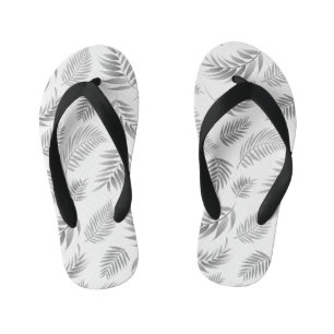 Chanclas Para Niños Patrón de hojas tropicales 3