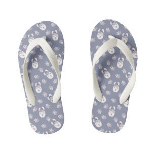Chanclas Para Niños Patrón de Llamas y Flores