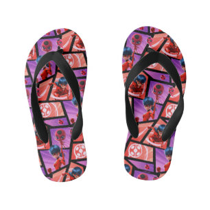 Chanclas Para Niños Patrón de Mariquita y Tikki