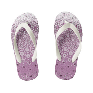 Chanclas Para Niños Patrón de metamorfosis floral