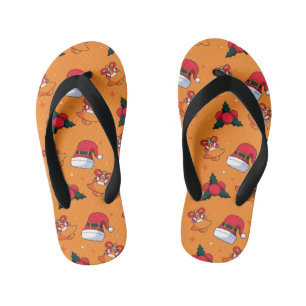 Chanclas Para Niños Patrón de navidades 90