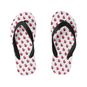 Chanclas Para Niños Patrón de parásitos rojos