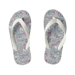 Chanclas Para Niños Patrón de Personalizado dental