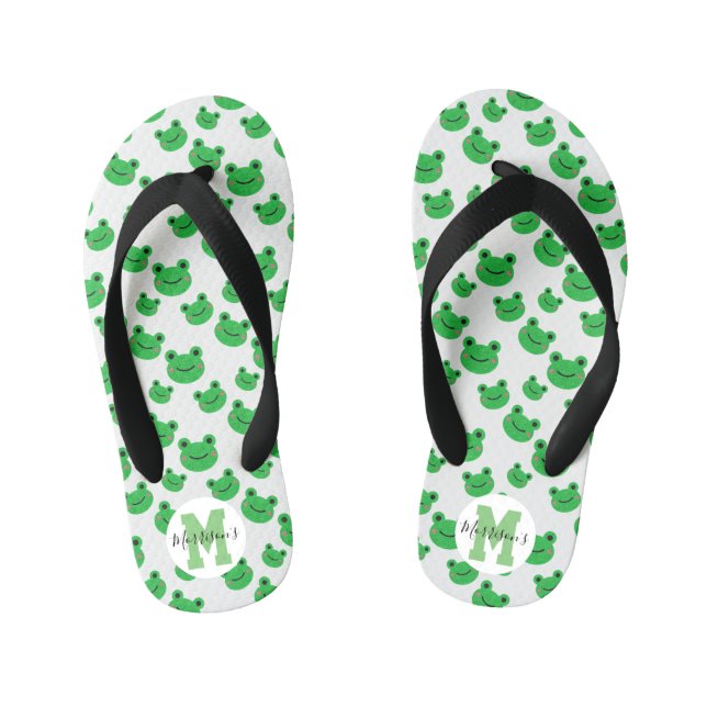 Chanclas Para Niños Patrón de rana Flip Flops del niño (Plantilla)