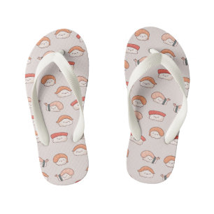 Chanclas Para Niños Patrón de sushi nigiri sin soldadura