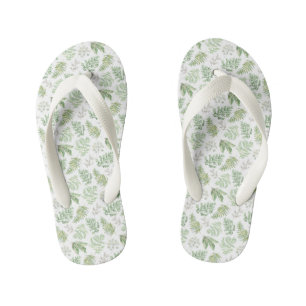 Chanclas Para Niños Patrón de vegetación forestal