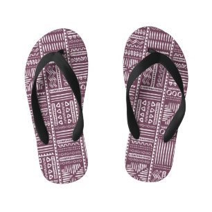 Chanclas Para Niños Patrón dibujado a mano étnica: estilo vintage