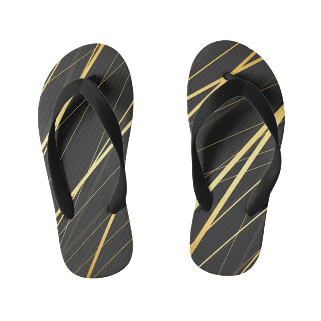 Chanclas Para Niños Patrón dorado 1 (Plantilla)