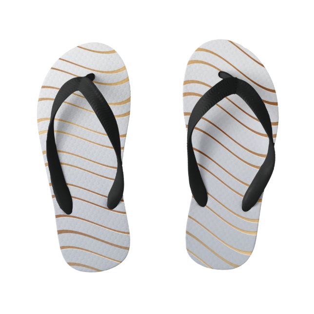 Chanclas Para Niños Patrón dorado 3 (Plantilla)