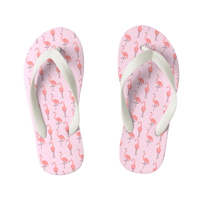 Chanclas Para Niños Patrón Flamingo Rosa (Plantilla)