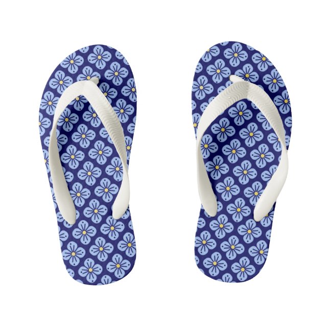 Chanclas Para Niños Patrón floral (Plantilla)