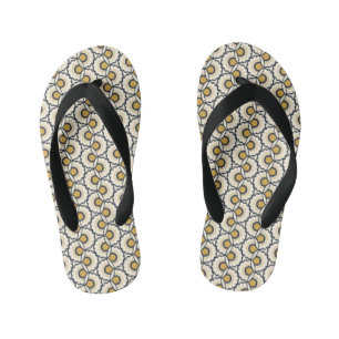 Chanclas Para Niños Patrón floral geométrico