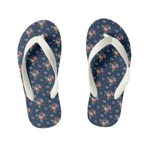 Chanclas Para Niños Patrón floral Rose Bouquet