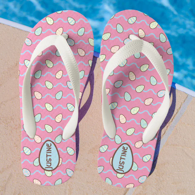 Chanclas Para Ni os Patr n moderno de Huevos de Pascua Colorido Person