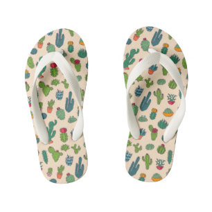 Chanclas Para Niños Patrón permanente de cactus