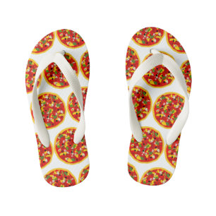 Chanclas Para Niños Patrón Pizza personalizado