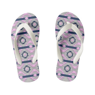 Chanclas Para Niños Patrón tribal étnico suroeste.