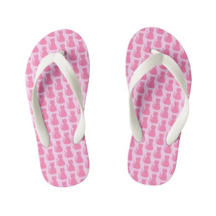 Chanclas Para Niños Patronato de gato de bebé rosada de bonito