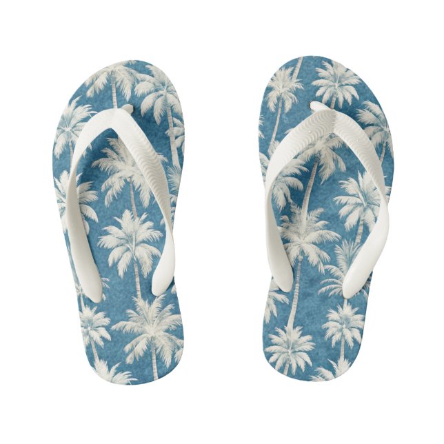 Chanclas Para Niños Pattern Palms Beach (Plantilla)