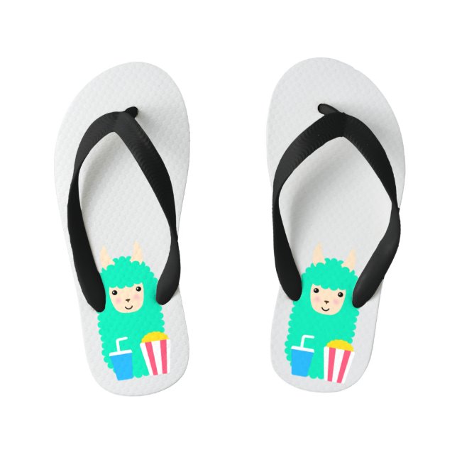 Chanclas Para Niños Película de Emoji Llama Lover (Plantilla)