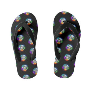 Chanclas Para Niños Pentagrama de Wiccan