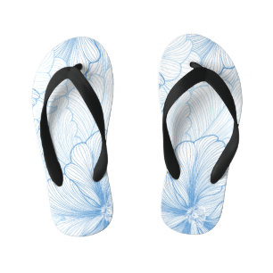 Chanclas Para Niños Peonía de la Vintage: Patrón sin foco floral